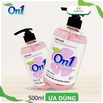 Nước rửa tay, xà phòng rửa tay, nước rửa tay tạo bọt On1 500ml làm sạch diệt khuẩn thơm mát - Happy Home 4U