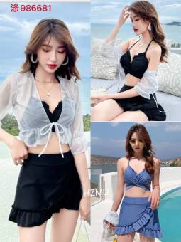 Bộ đồ bơi nữ , Đồ tắm biển , Bộ đồ bơi nữ dễ thương phong cách Hàn Quốc