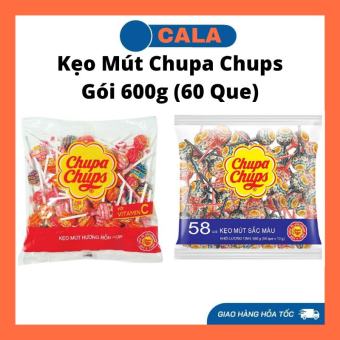 Kẹo Mút Chupa Chups Gói 600g (60 Que)