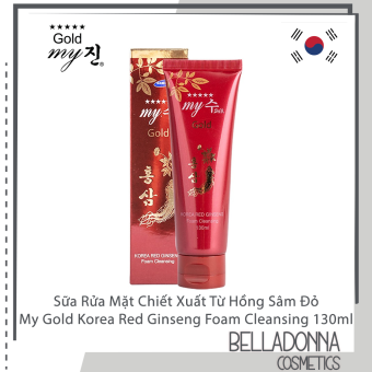 Sữa Rửa Mặt Chiết Xuất Từ Hồng Sâm Đỏ My Gold Korea Red Ginseng Foam Cleansing 130ml