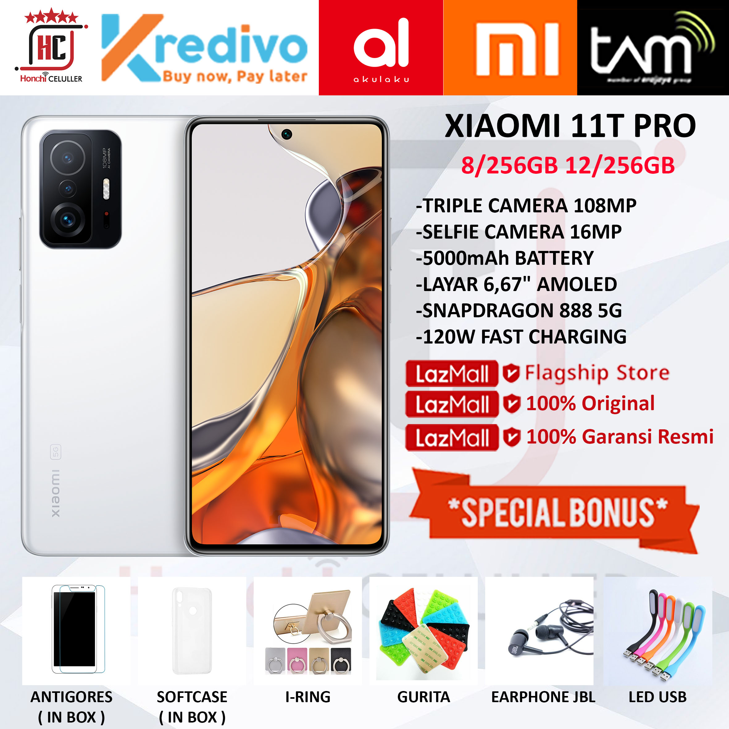 XIAOMI MI 11T T PRO 12/256GB 8/256GB RAM 12GB ROM 256GB GARANSI RESMI XIAOMI INDONESIA TAM Harga  5,199,000 Ringgit*Penghantaran Percuma