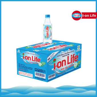 Thùng 24 Chai Nước ION Kiềm Đóng Chai I-On Life 330ml - Khỏe ruột Mát gan Hỗ trợ tiêu hoá, Trung hoà axit dư thừa, ổn định huyết áp, bù khoáng
