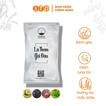 Lá Thơm Gội Đầu OGATIC 1 Túi, Giảm Rụng Tóc Sạch Gàu, Dưỡng Tóc Chắc Khỏe, Mượt Mà
