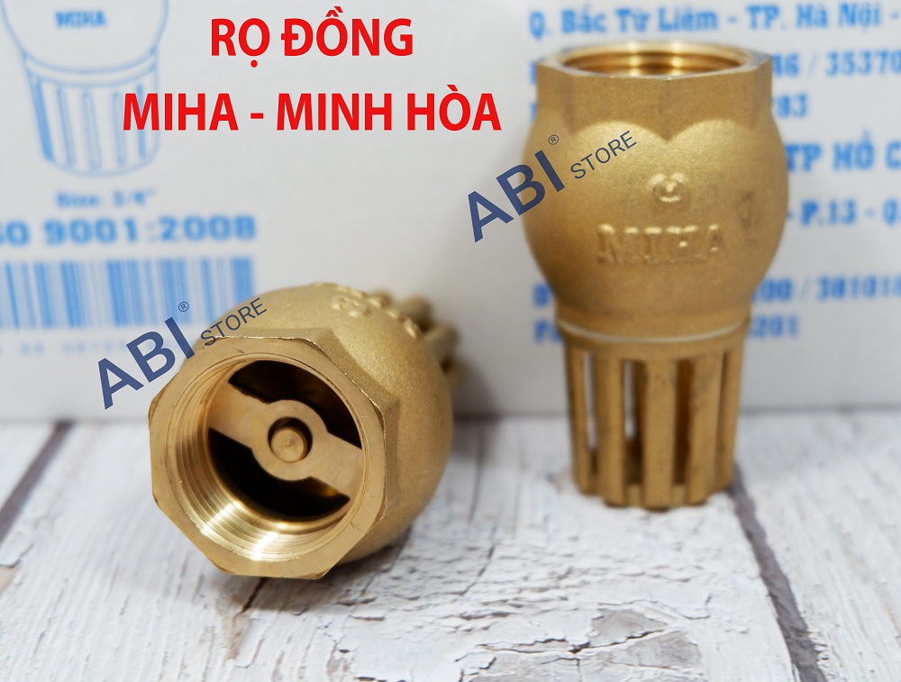 Rọ đồng Miha dn15, dn20 Minh Hòa Việt Nam, Chõ bơm nước đồng phi 21, 27 (lúp pê nước)