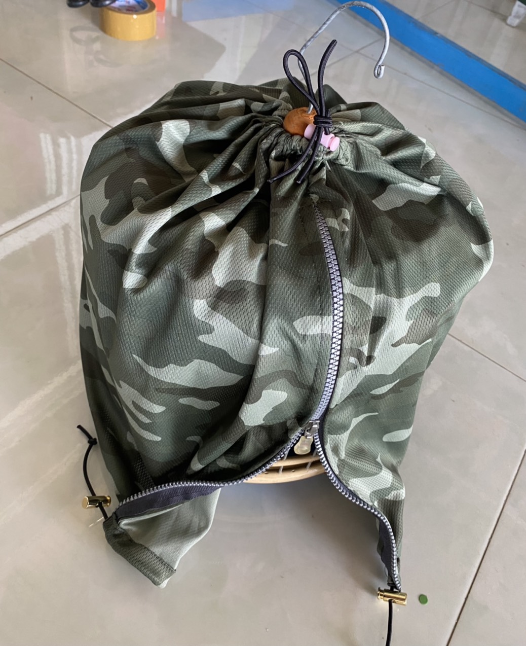 Áo lồng chim cu gáy - áo trùm lồng chim cu gáy có dây kéo size 30