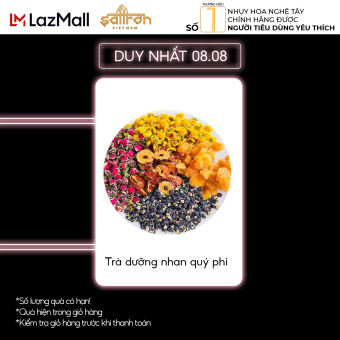 Trà dưỡng nhan Quý phi (Gồm: Long nhãn, táo đỏ, hắc kỷ tử, hoa hồng, hoa cúc)