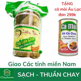 500g Chả lụa chay Liên Tâm, Dai ngon, Sạch, Thuần Chay - Chayhome - Thực phẩm chay/ đồ ăn chay/ chả chay + TẶNG Cá mòi chay Âu Lạc đơn 299k