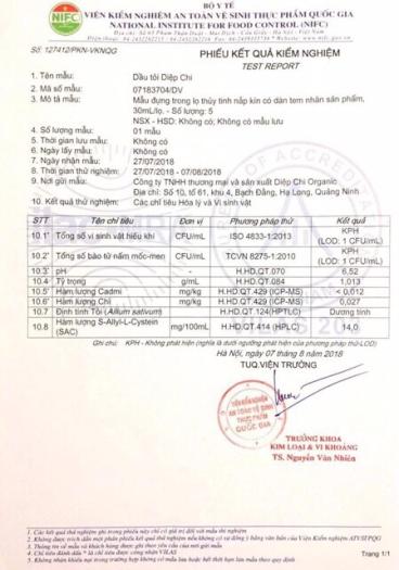 [Hết ho sổ mũi] Dầu tỏi Diệp Chi gold + tặng ly