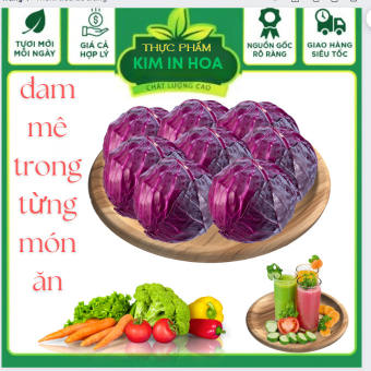 Bắp Cải Tím, Bắp Cải Trắng ( ĐÀ LẠT) Tươi Ngon Bắp Cải Đà Lạt Dùng Để Nấu Canh ,Xào Hoặc Làm Gỏi