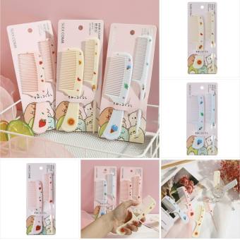 Set 2 lược tạo kiểu tóc họa tiết dâu tây đuôi nhọn lược cô gái lược cài tóc lược nhỏ