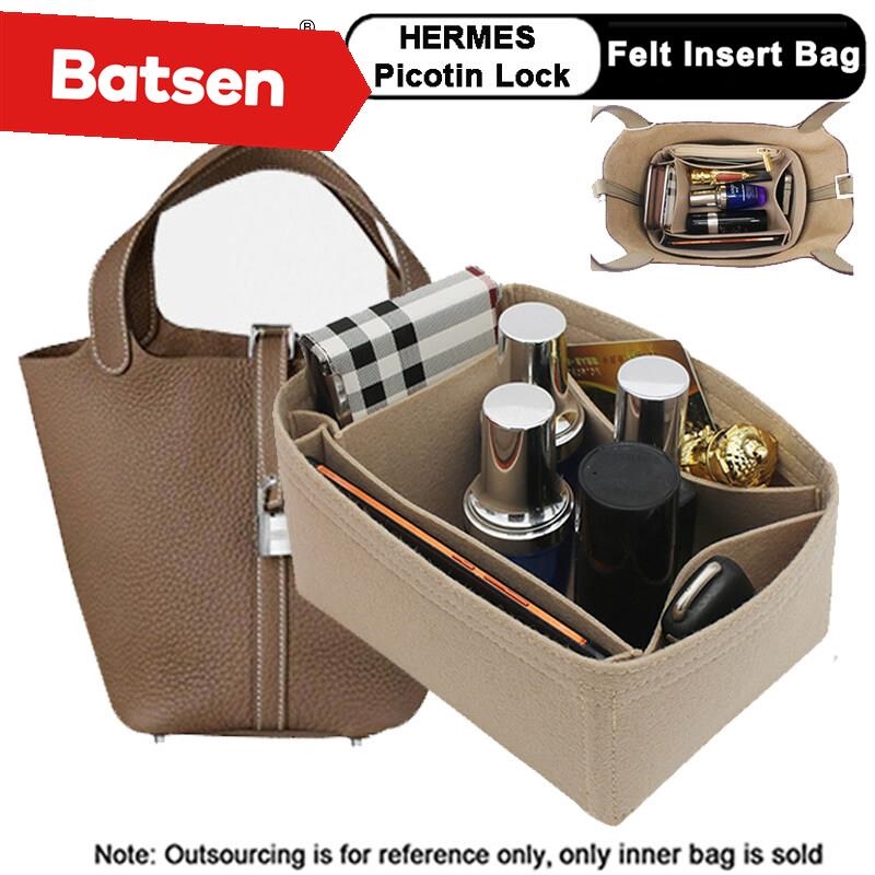 Handbag Organizer For Hermes Picotin 26 Bag with Single Bottle Holder