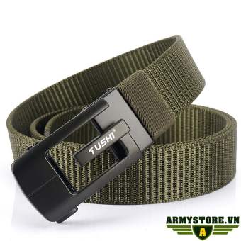 Dây thắt lưng lính - Dây nịt vải bố ARM-1081 (Xanh lính)