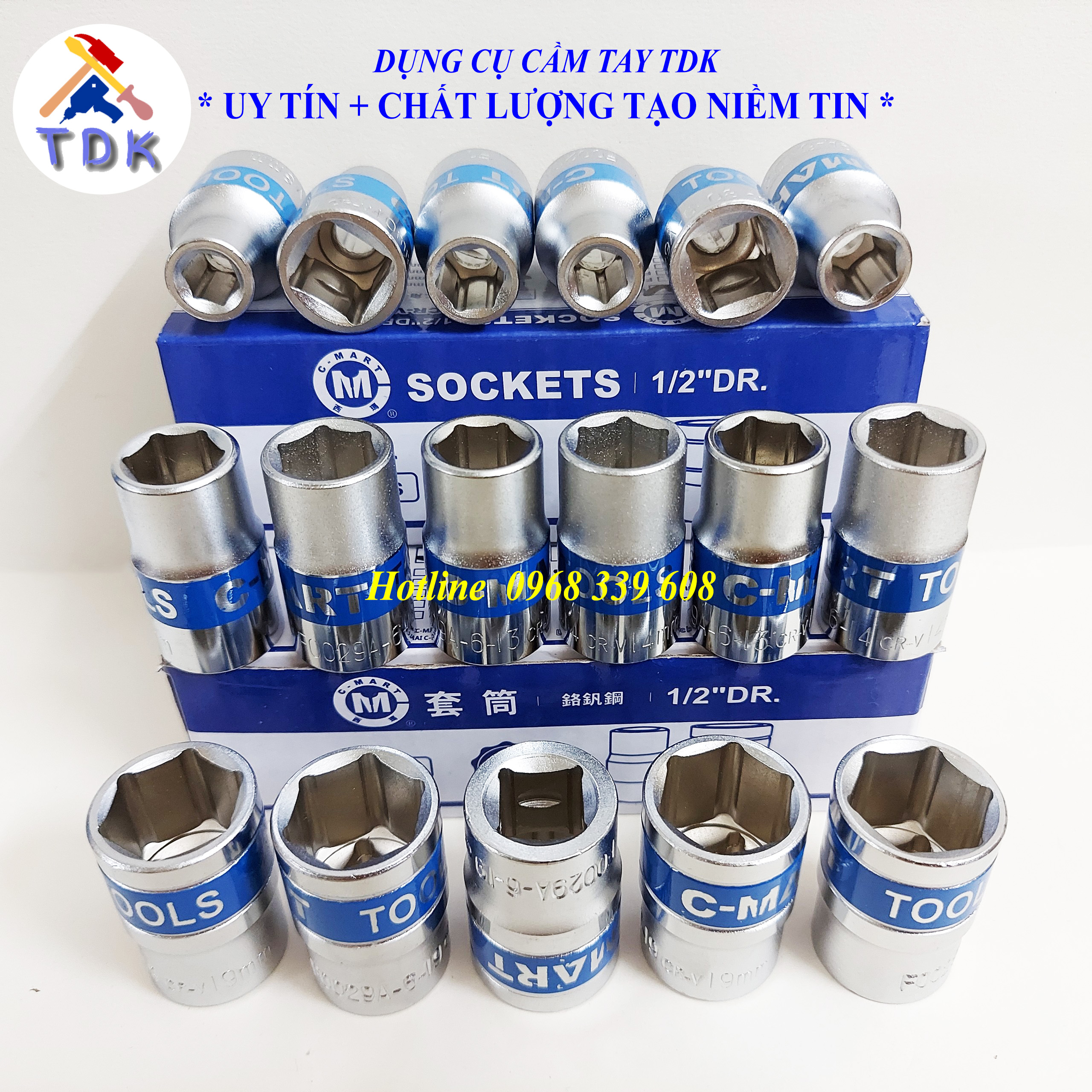 Đầu tuýp 1/2, đầu khẩu 1/2 đủ cỡ từ 8 đến 32mm f0029a cmart