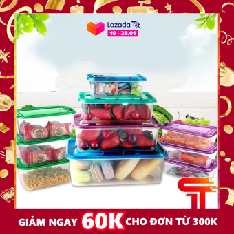 COMBO 3 CHIẾC HỘP NHỰA ĐỰNG THỨC ĂN NHỰA NGUYÊN SINH TANASA