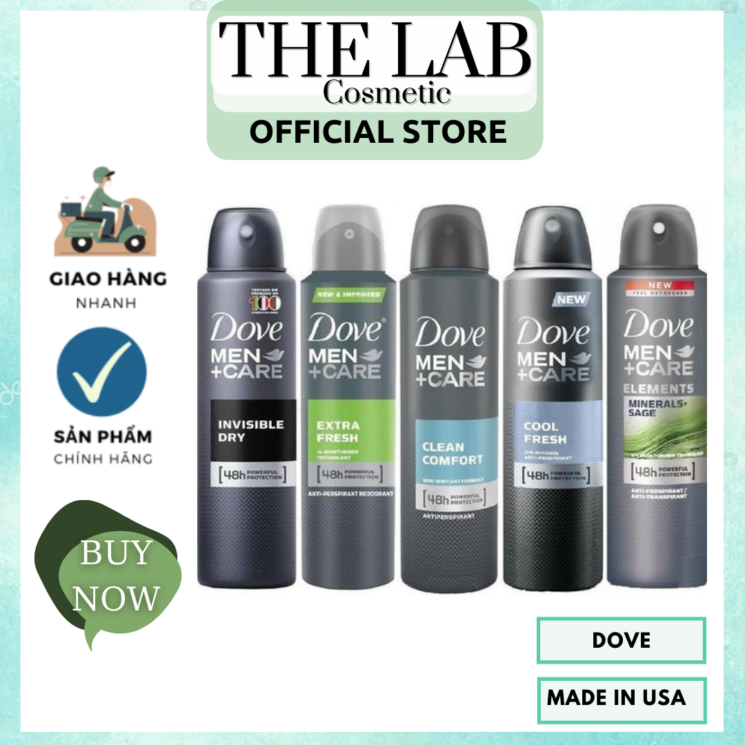 Xịt khử mùi nam dove men+care 48h