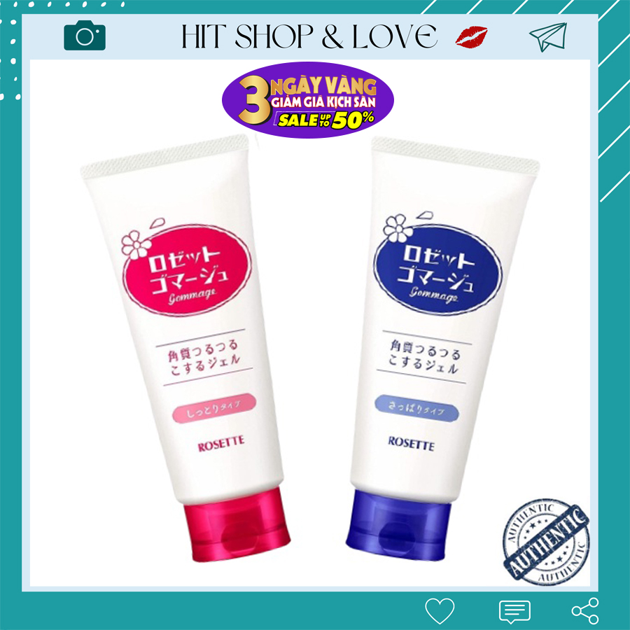 Tẩy da chết rosette 120gr nội địa nhật tẩy tế bào chết dạng gel dịu nhẹ an toàn