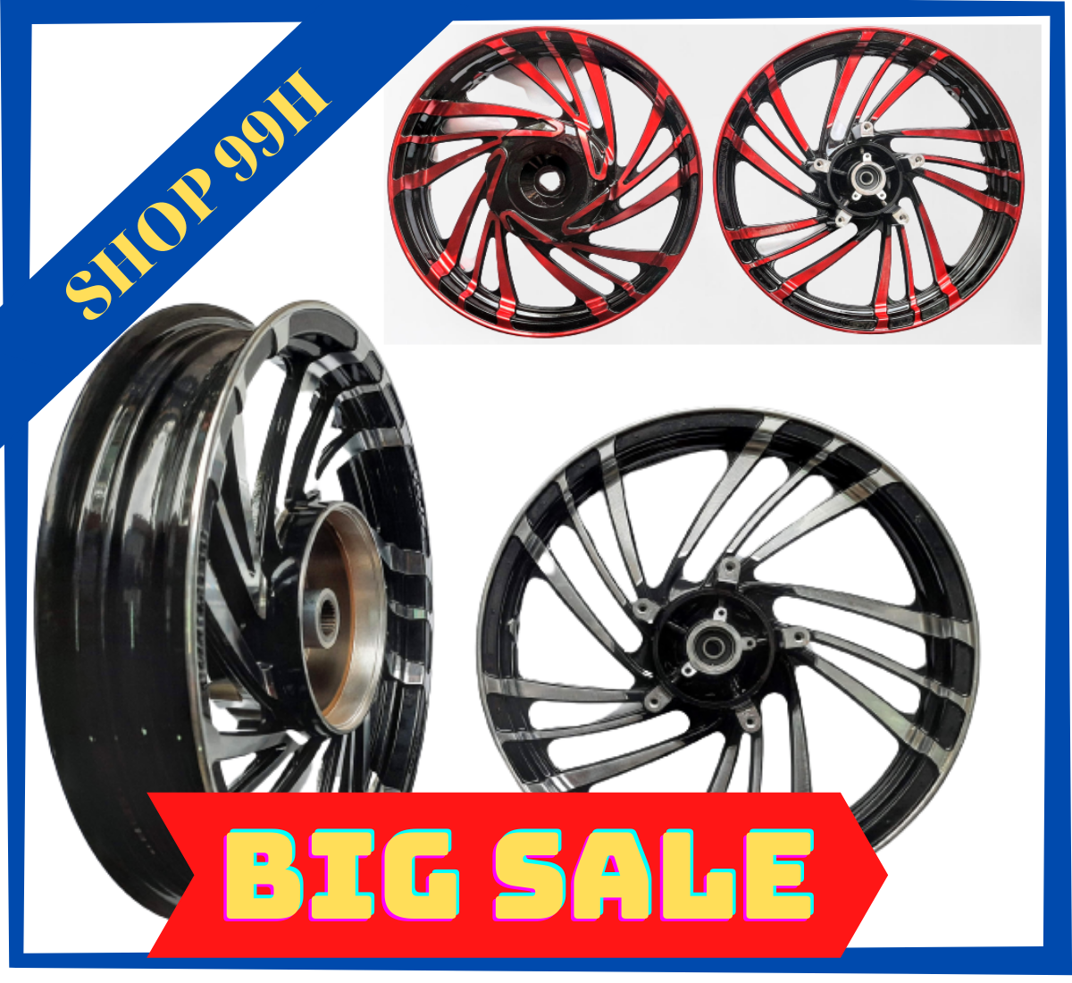 Mâm lốc xoáy dành cho air blade có abs đời mới 2020 - 2021