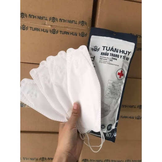 Sét 10 Cái Khẩu Trang 4D Kháng Khuẩn Tuấn Huy Mask TH94 Hàng Công Ty