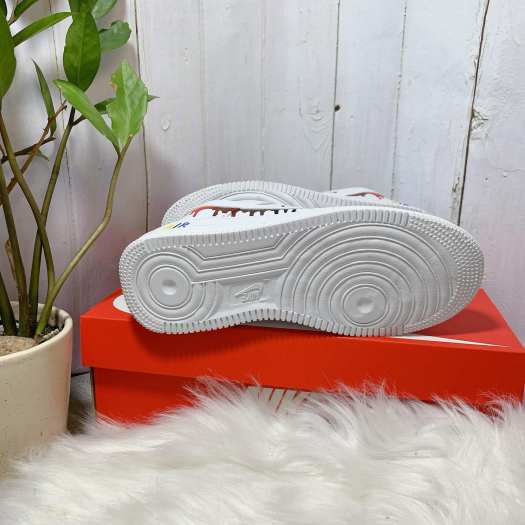 Giày Sneaker Trắng Force- Vảy Sơn Cực Chất Giày Thời Trang Cặp Đôi Nam Nữ [ Full Box]