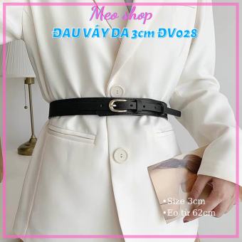 Đai váy da bản 3cm nịt váy áo đầm Meo shop ĐV028 - belt váy da thắt lưng váy áo thời trang nữ phối blazer
