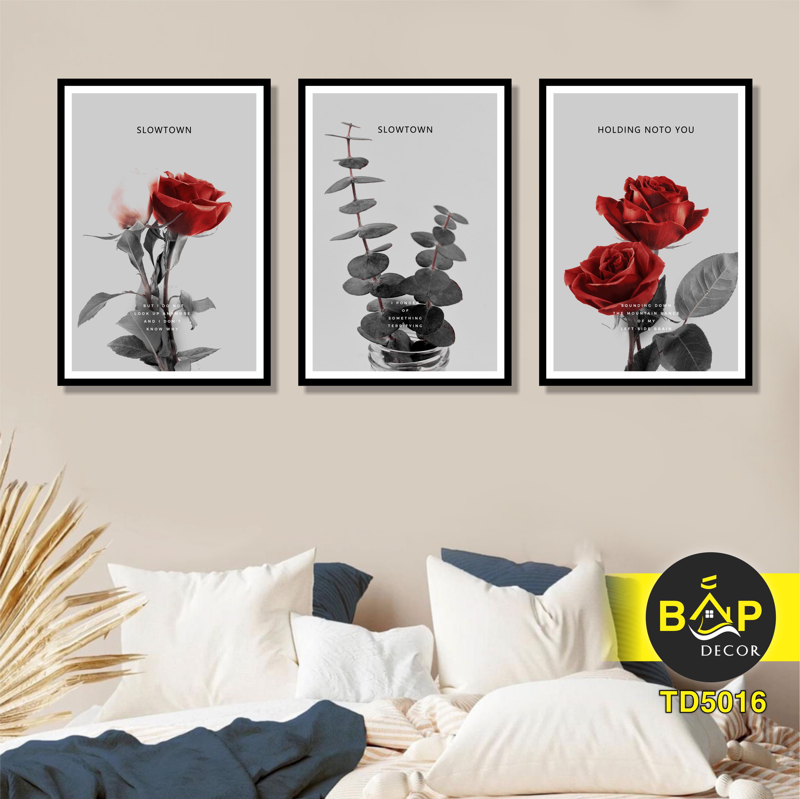 3 bức tranh treo tường, khổ Bé 15x20cm, tranh dán tường, decor phòng, canvas, Bắp Decor