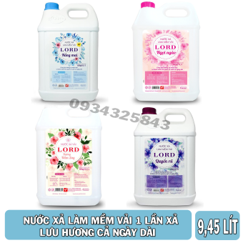 Nước xả làm mềm vải Lord tinh dầu Lavender 10kg - Siêu tiết kiệm