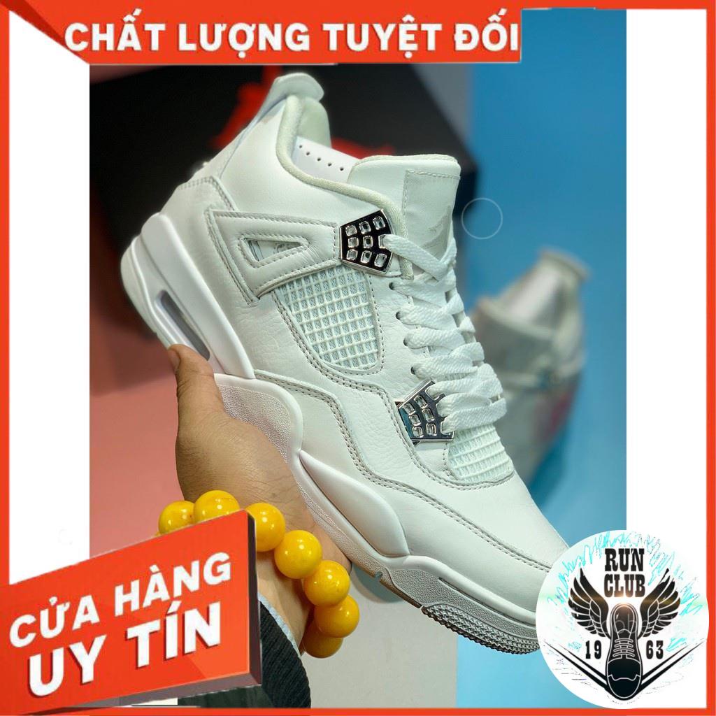[VIDEO ẢNH THẬT+HỘP BẢO VỆ+FREESHIP] giầy thể thao Air Jordan 4 retro white trắng thời trang