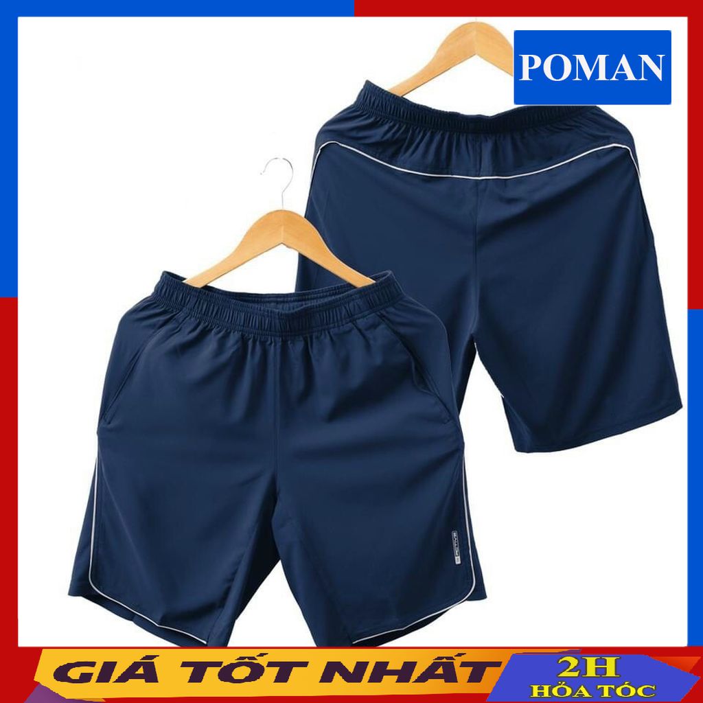 Quần Đùi Nam Mặc Nhà Vải Gió Quần Thể Thao Short Nam Chun Mềm Mại QD01 - POMAN