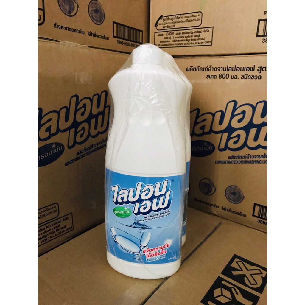 Combo 3 chai nước rửa chén Lion không mùi 800ml Thái lan siêu sạch, tiết kiệm