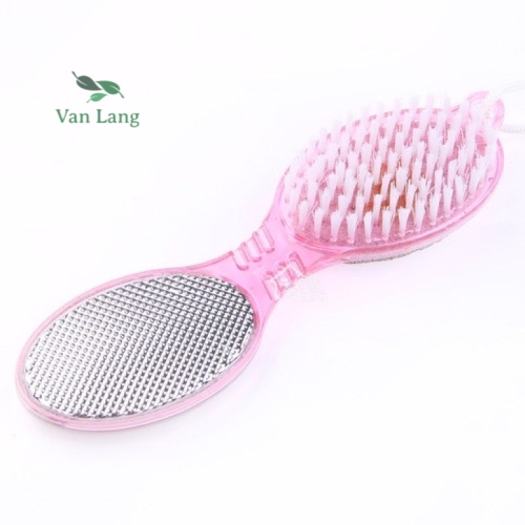 Chà gót chân 4 chức năng mài dũa móng chà gót chân có bàn chải tiện dụng tẩy tế bào chết