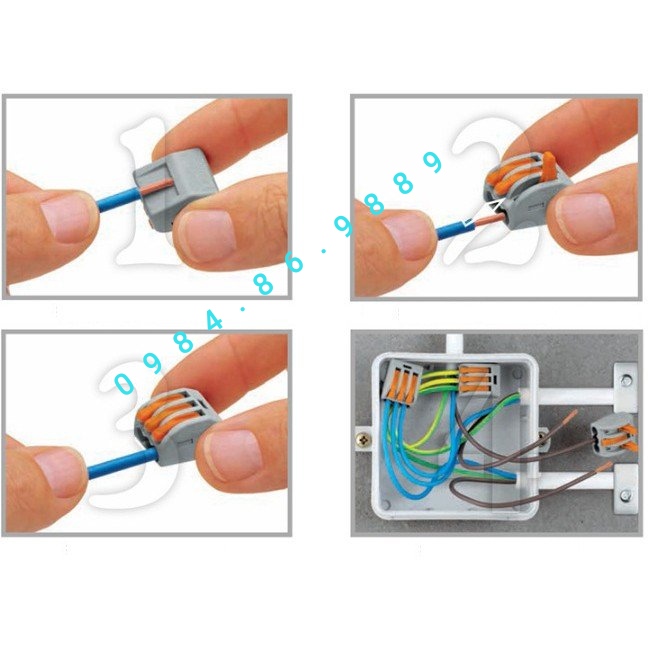 Cút nối dây điện nhanh pct-212 213 215 - chịu tải 32a