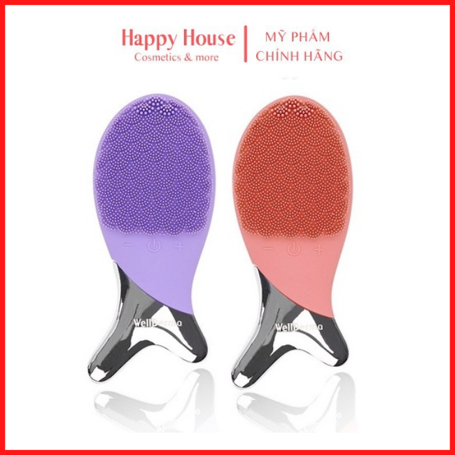 [BẢO HÀNH 1 ĐỔI 1] Máy rửa mặt, matxa, nâng cơ cá WELLDERMA HÀN QUỐC -HAPPYHOUSE, tặng kèm- Happy House dây buộc tóc siêu xinh