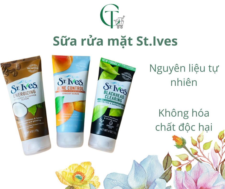 Sữa rửa mặt tẩy tế bào chết St.Ives 170g của Mỹ