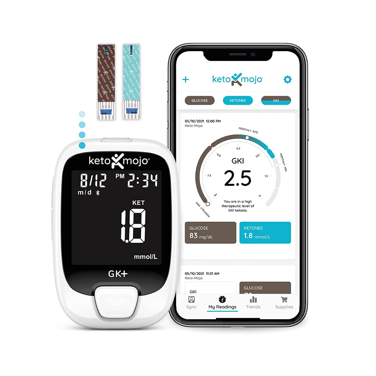 keto mojo blood glucose strips