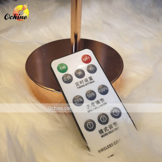 Đèn Lông Vũ, Đèn Lông Bàn, Đèn ngủ Lông đà Điểu, Đèn Ngủ Để bàn, Đèn lông để bàn cao Cấp (Có Điều Khiển Từ Xa)