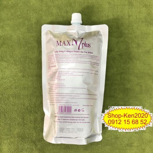 Uốn duỗi ép dập tóc Max N7 Plus Collagen Keratin 1000ml x2 (A-B-C)