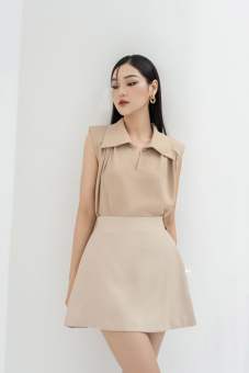 JM Dress Desgin - Áo sơ mi vai chờm không tay 2T47.2208CF