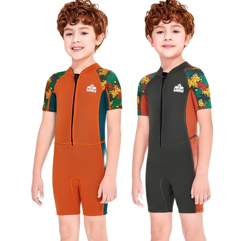 Thermal kids swimwear children swimming suit