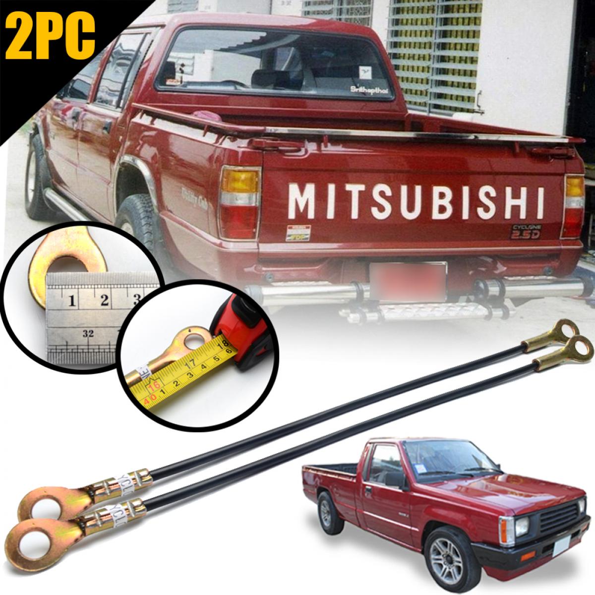 สลิงฝาท้าย สลิงฝากระบะท้าย รุ่น มิตซูบิชิ ไซโคลน MITSUBISHI CYCLONE L200 ปี 1987 - 1997 สีดำ 2 ชิ้น ราคา 260 บาท*ส่งฟรี