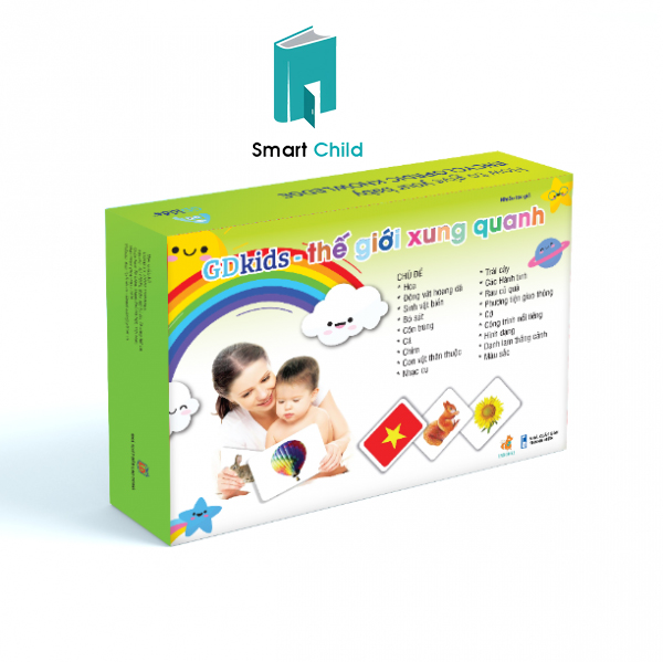 Flashcard dạy trẻ thế giới xung quanh glenn doman - bộ 300 thẻ học thông minh cho bé
