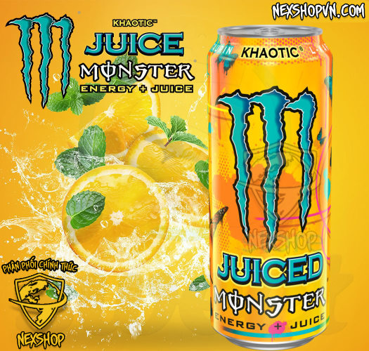 Nước Tăng Lực Monster Energy Drink Juice KHAOTICS 473ml Mỹ - Nước Tăng ...