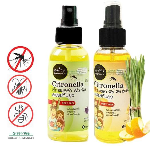 Tinh Dầu Sả Xịt Chống Muỗi Đốt Citronella 100ml – Thái Lan