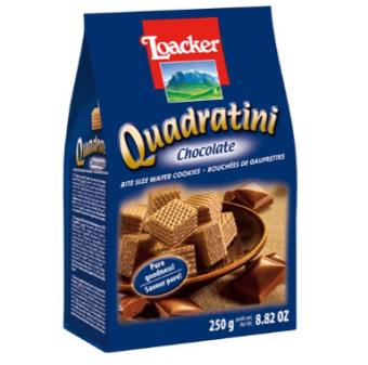 Bánh xốp Loacker Quadratini Chocolate 250g