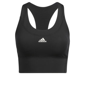 adidas Tập luyện Áo Bra Chạy Bộ Có Túi Medium Support Nữ Đen H64679