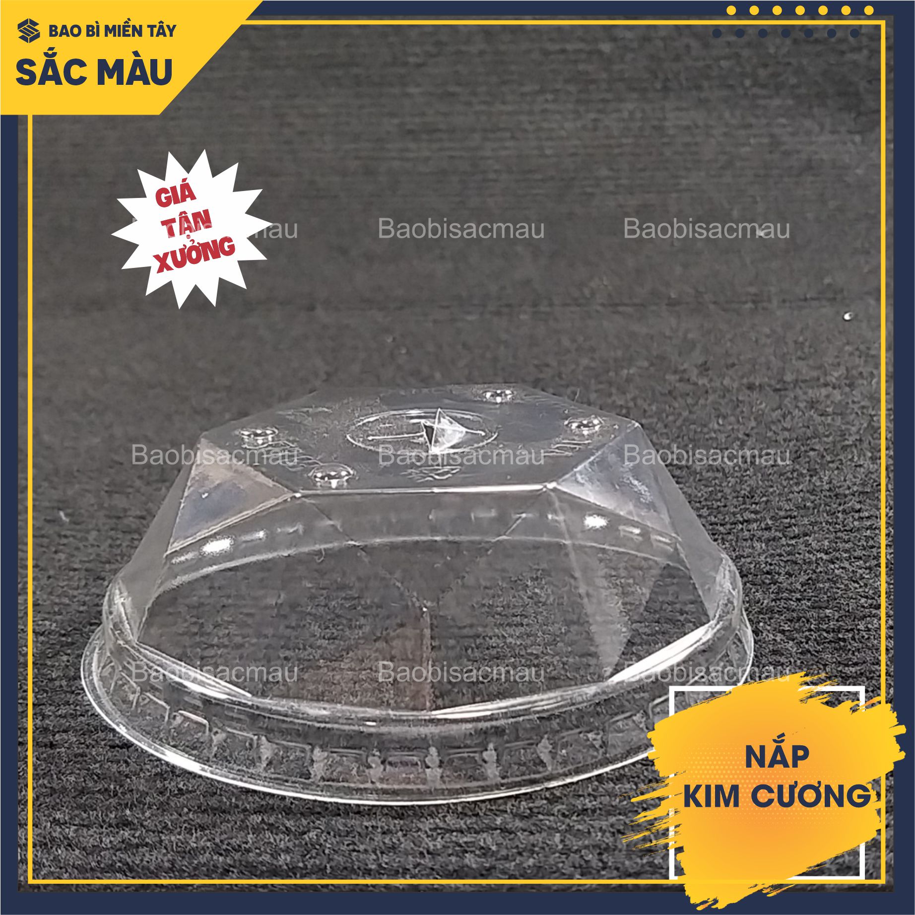 Sỉ 50 Nắp kim cương, nắp ly trà sữa cà phê