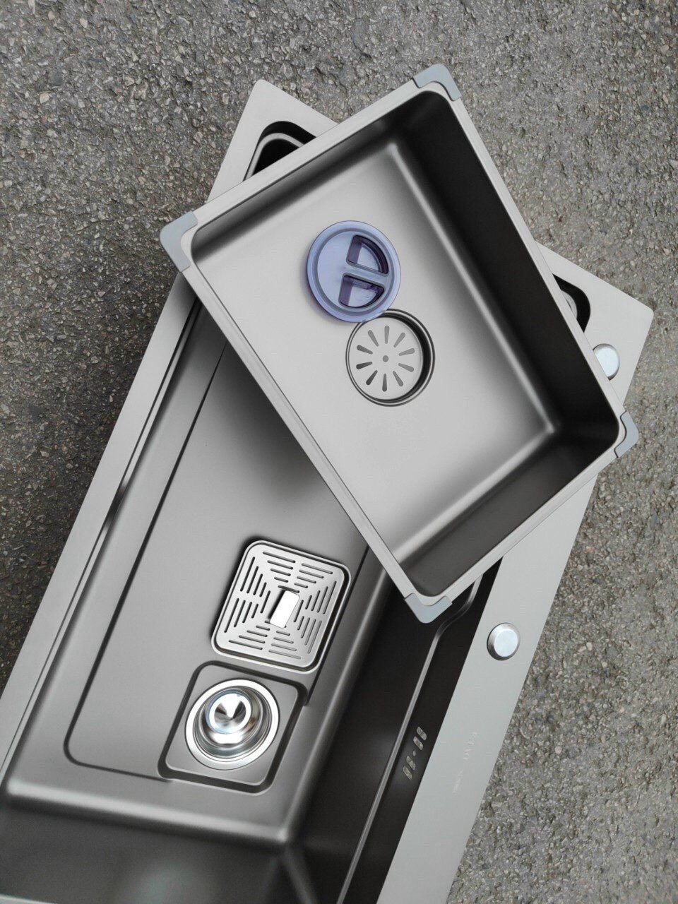 Chậu rửa chén 1 hộc, chậu rửa bát 1 hộc inox 304 78x46 tặng kèm rổ, bộ xả