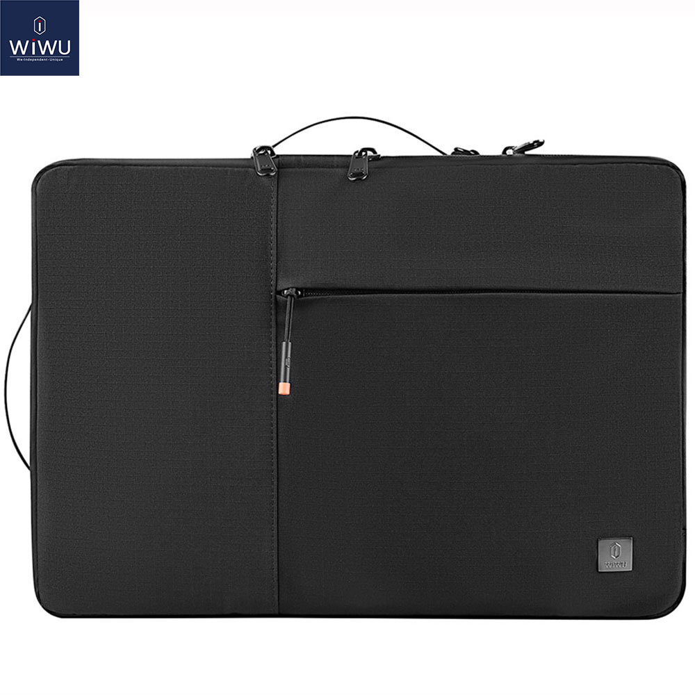 WIWU Bao Đựng Máy Tính Xách Tay Cho MacBook Pro M2 14.2 Inch Mới Nhất Bao Đựng Máy Tính Xách Tay Hai Lớp Cho Macbook Pro/Air 13 M2 2022 Bao Đựng Máy Tính Xách Tay Chống Nước (Màu Đen)