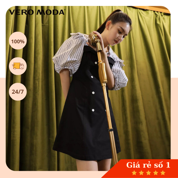 Đầm kaki tay bồng - Đầm Vero Moda chính hãng