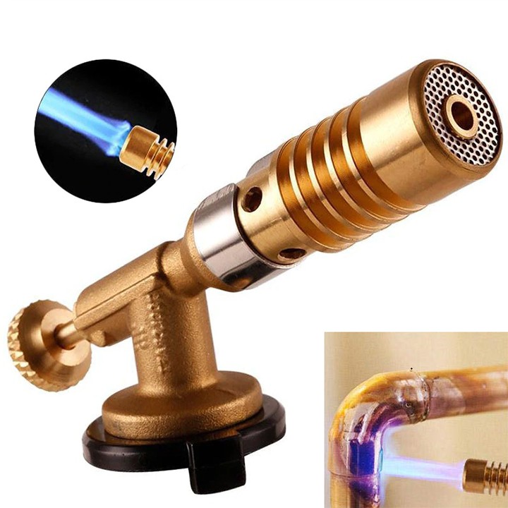 (HÀNG CHÍNH HIỆU) Đầu khò gas mini nhật cao cấp đồng nguyên khối có vòng chỉnh oxy nhiệt độ đến 1350°C - Đèn khò bình gas mini chuyên nấu nướng,thợ cơ khí