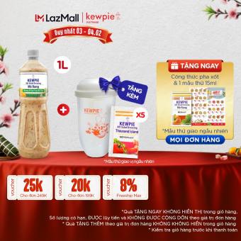 Xốt Mè Rang Kewpie Hương Vị Quả Yuzu Và Tắc 1L